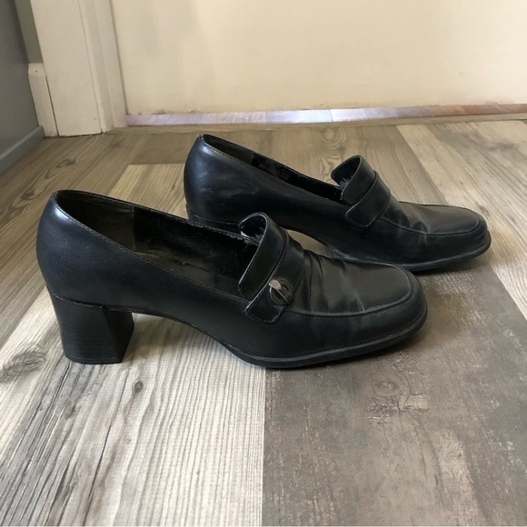 Bandolino Y2K 90s Chunky‎ Slip On Leather Loafers  9 - Picture 5 of 7